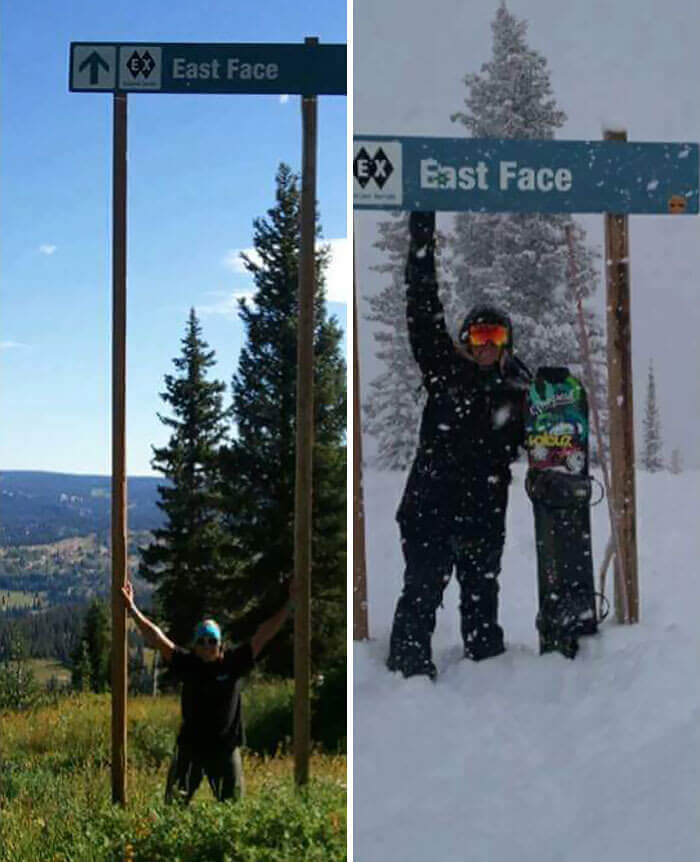 Ski Trail: Summer vs. Winter