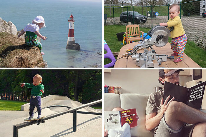 A Baby's Wild Adventures Thanks to Photoshop