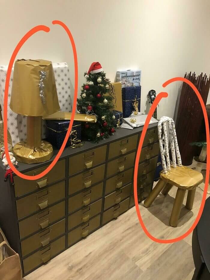 A Husband's Wrapping Paper Mastery