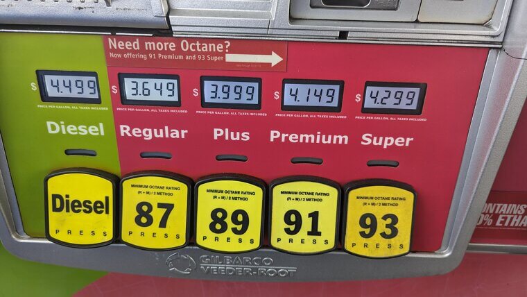 Buying Premium Gasoline