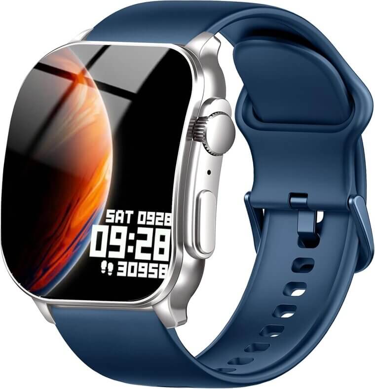 AMOLED Curved Smart Watch with Bluetooth Call & Fitness Tracker - Don’t Miss the 72% Discount!