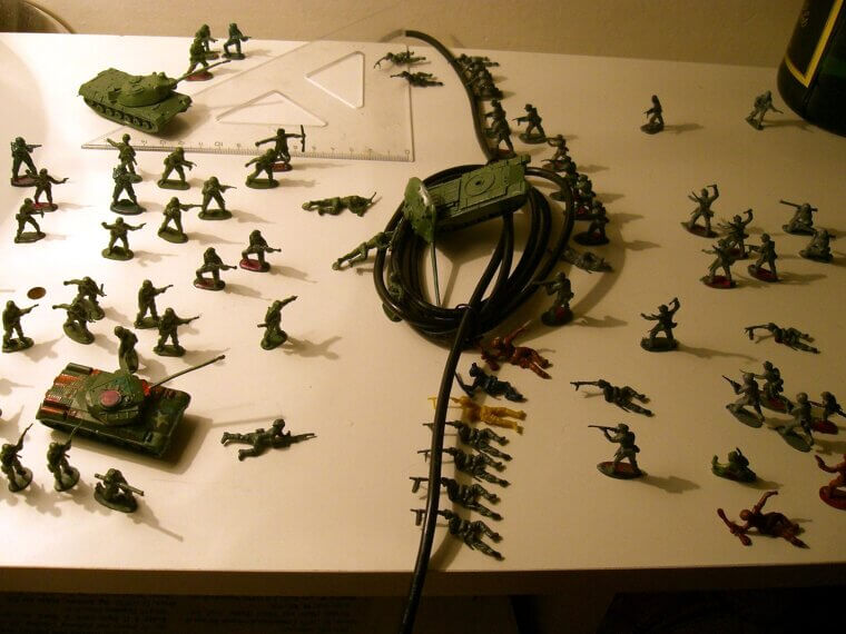 Army Men Battles on the Living Room Floor
