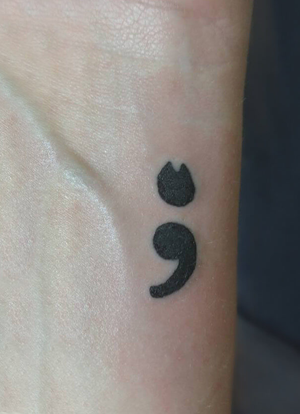 The Semi-Colon Cat