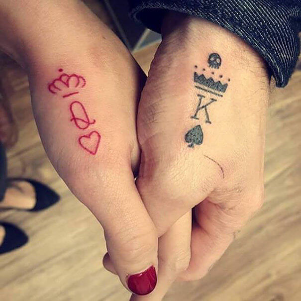 Coordinating King and Queen Tattoos