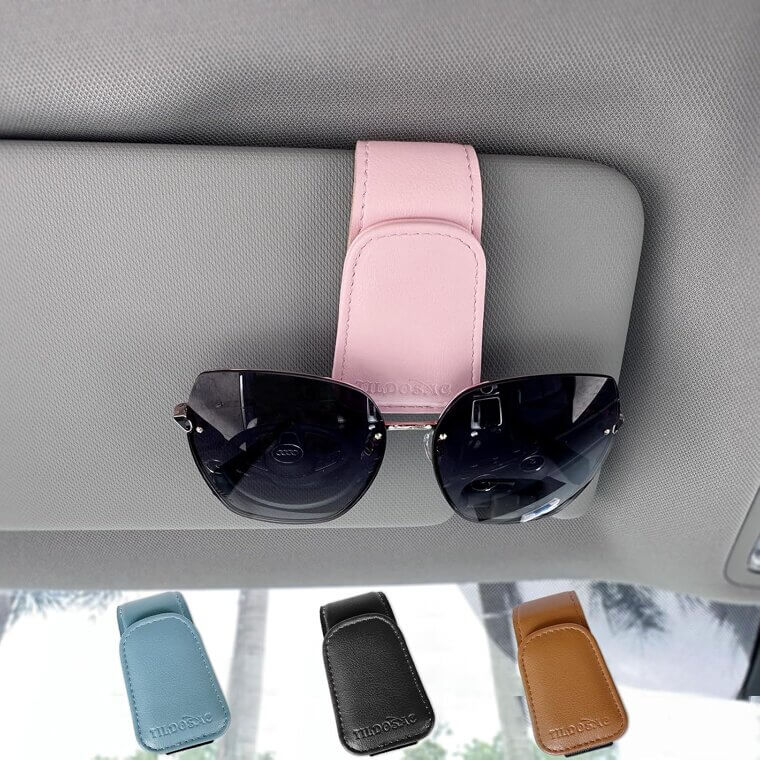 TILDOSAC Sunglasses Holder - Chic and Durable Visor Clip