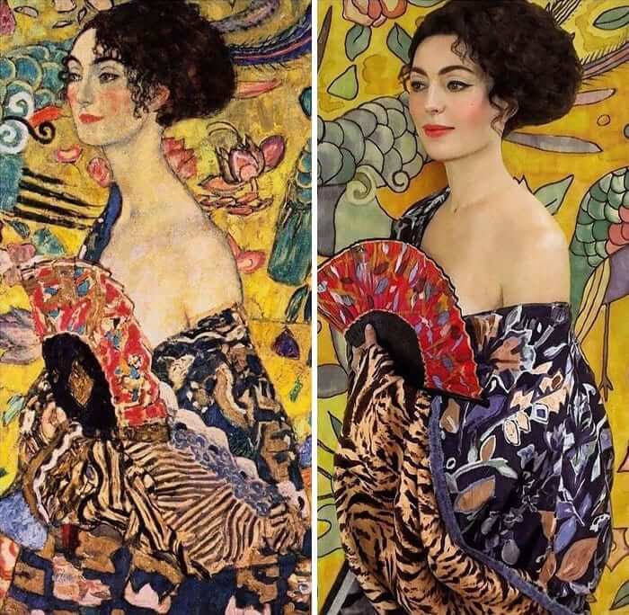 Gustav Klimt's Lady With A Fan