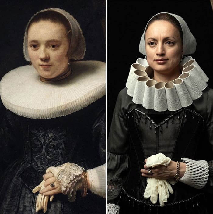 Rembrandt's Portrait Of A Woman With Gloves