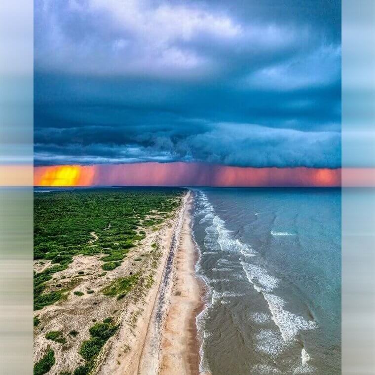A Stormy Sunset in North Carolina