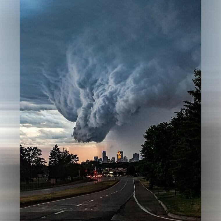 A Storm Cloud Over the City