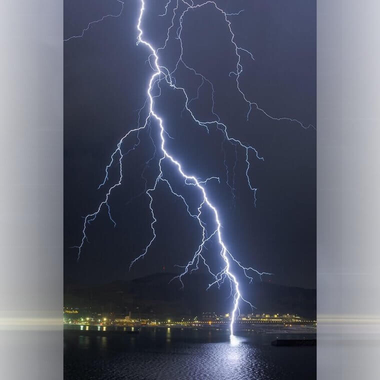 A Lightning Storm in Bilbao