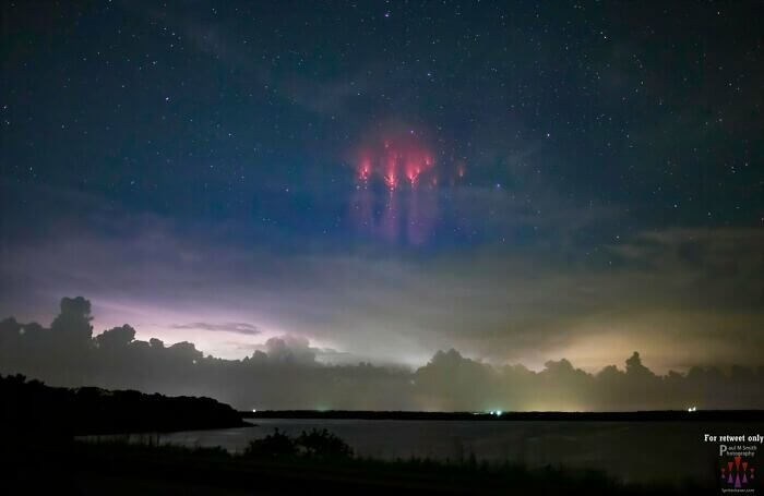 A Collection of Sprites Over Oklahoma