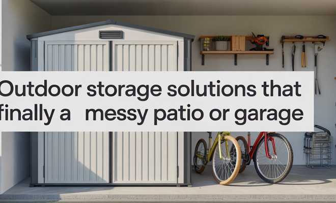Outdoor Storage Solutions That Finally Tame a Messy Patio or Garage