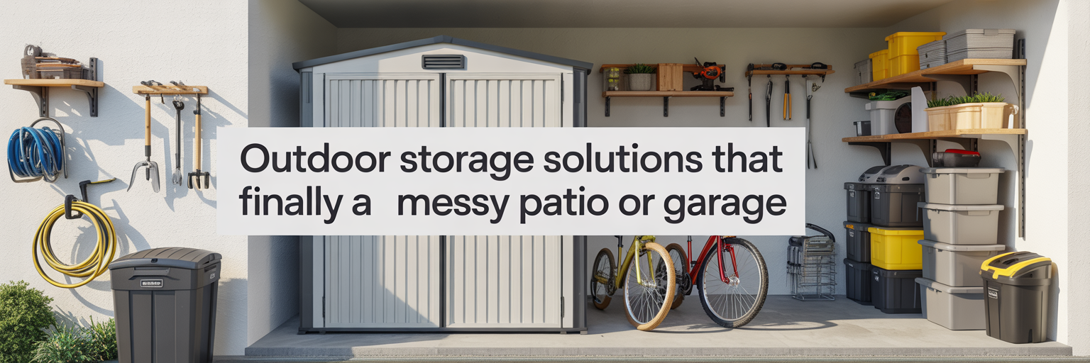Outdoor Storage Solutions That Finally Tame a Messy Patio or Garage