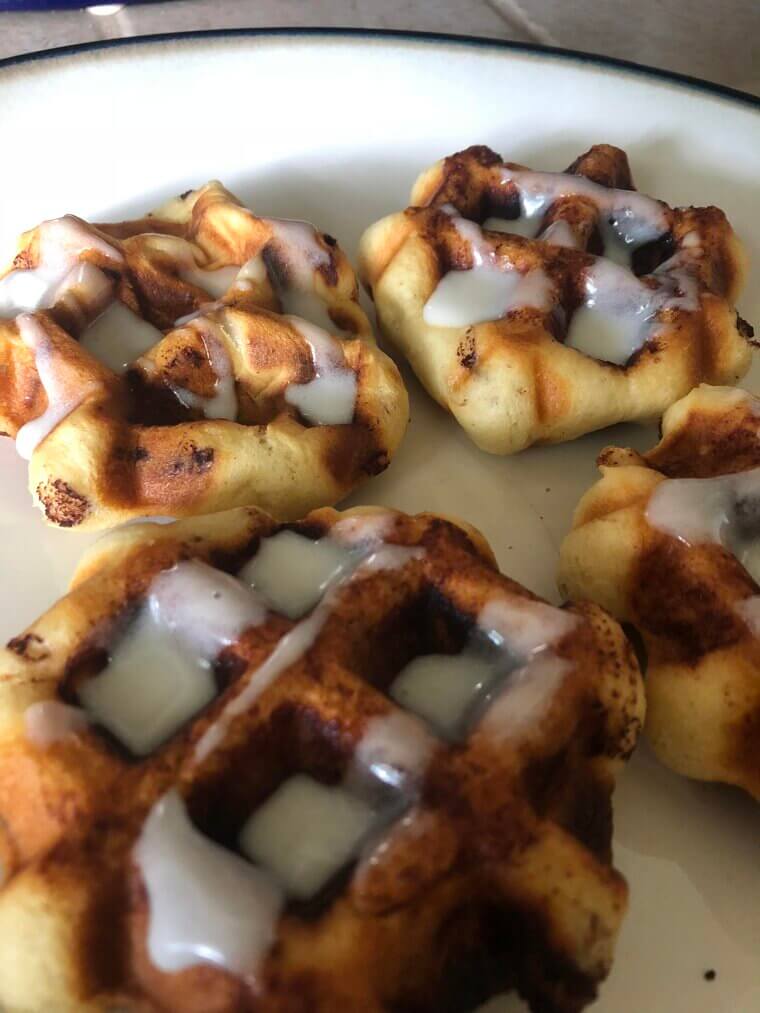 You Can Bake Cinnamon Rolls in a Waffle Maker