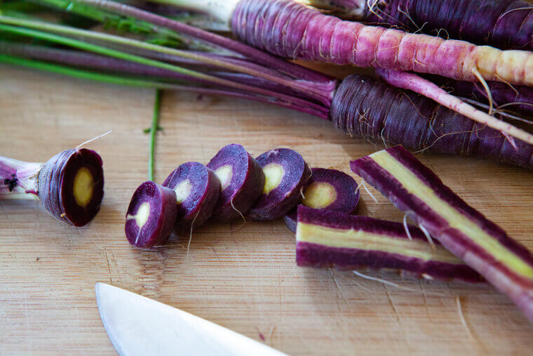 Oregon’s Magic Roots: The Two-Toned "Midnight" Deep Purple Carrots