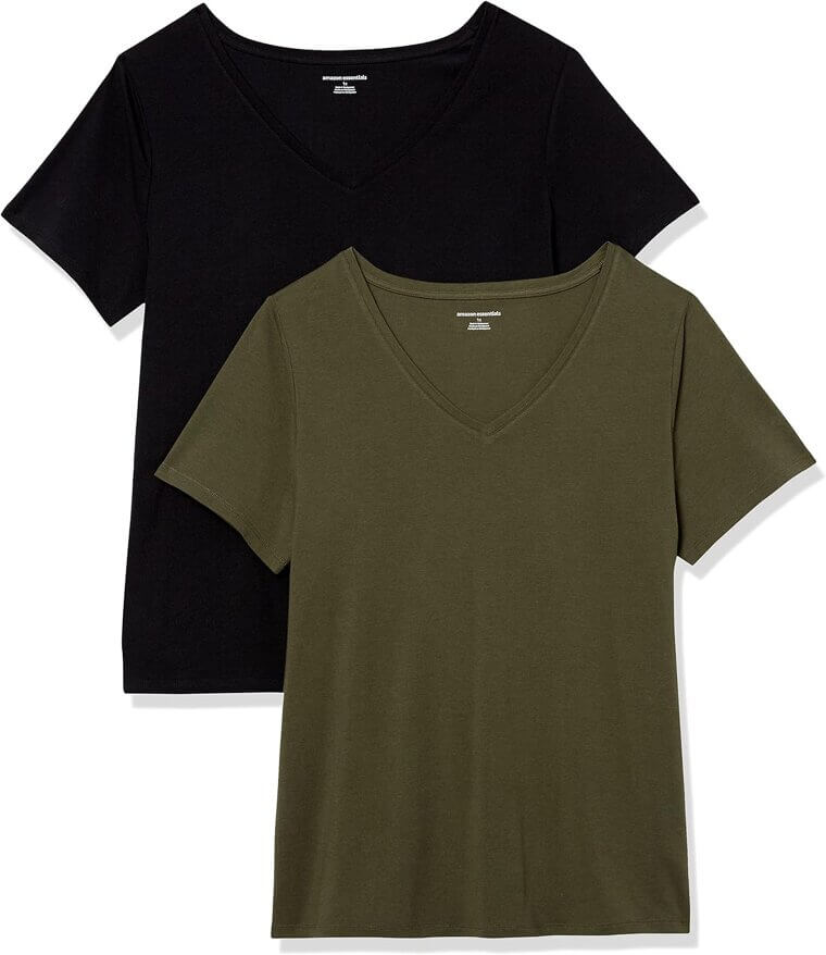 Amazon Essentials Plus V-Neck Tee - Comfort & Style 