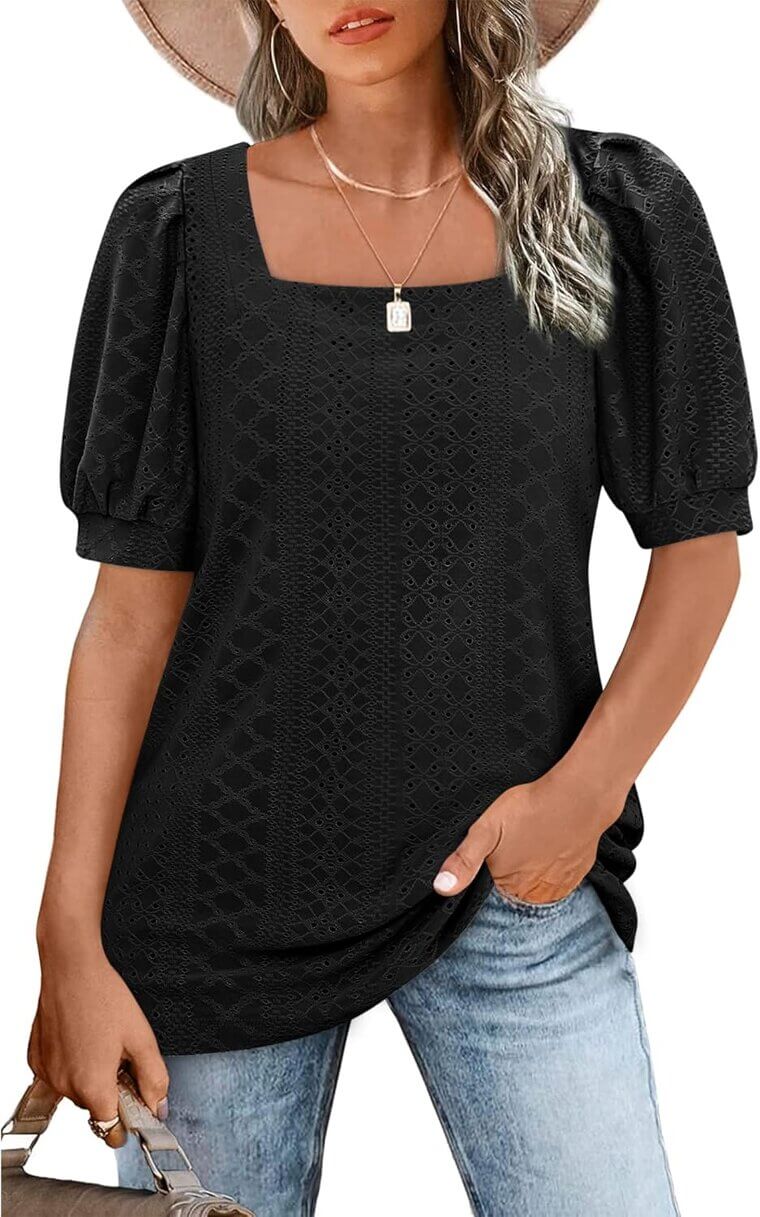 BZB Summer Tops – Sexy Square Neck Style 