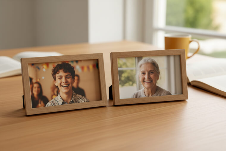 Put Two Photos of Yourself Side by Side