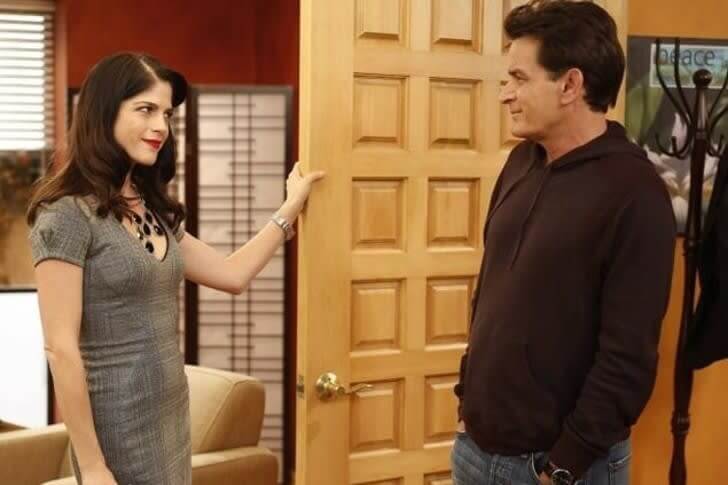 Charlie Sheen & Selma Blair