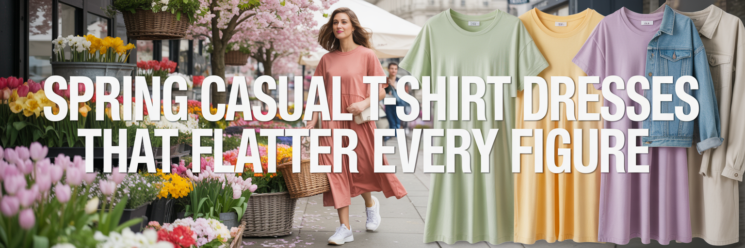 Spring Casual T-Shirt Dresses For Women