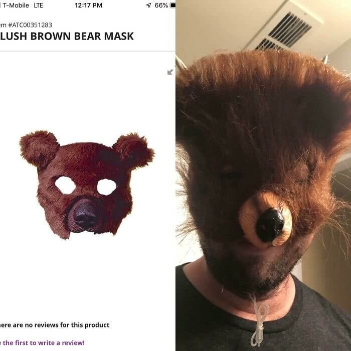 C'est un masque d'ours sauvage