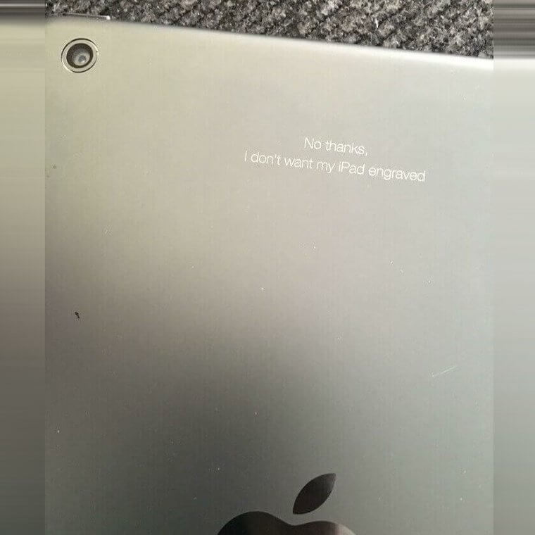 The Engraving Was Not a Choice