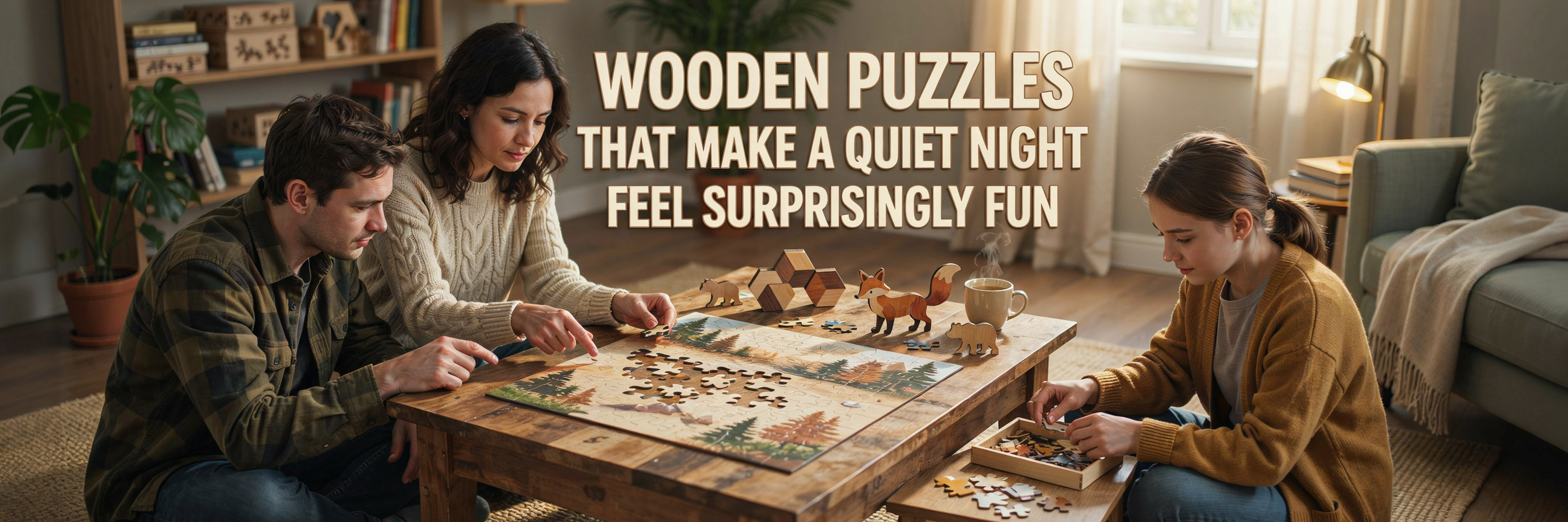 Wooden Puzzles That Make a Quiet Night Feel Surprisingly Fun