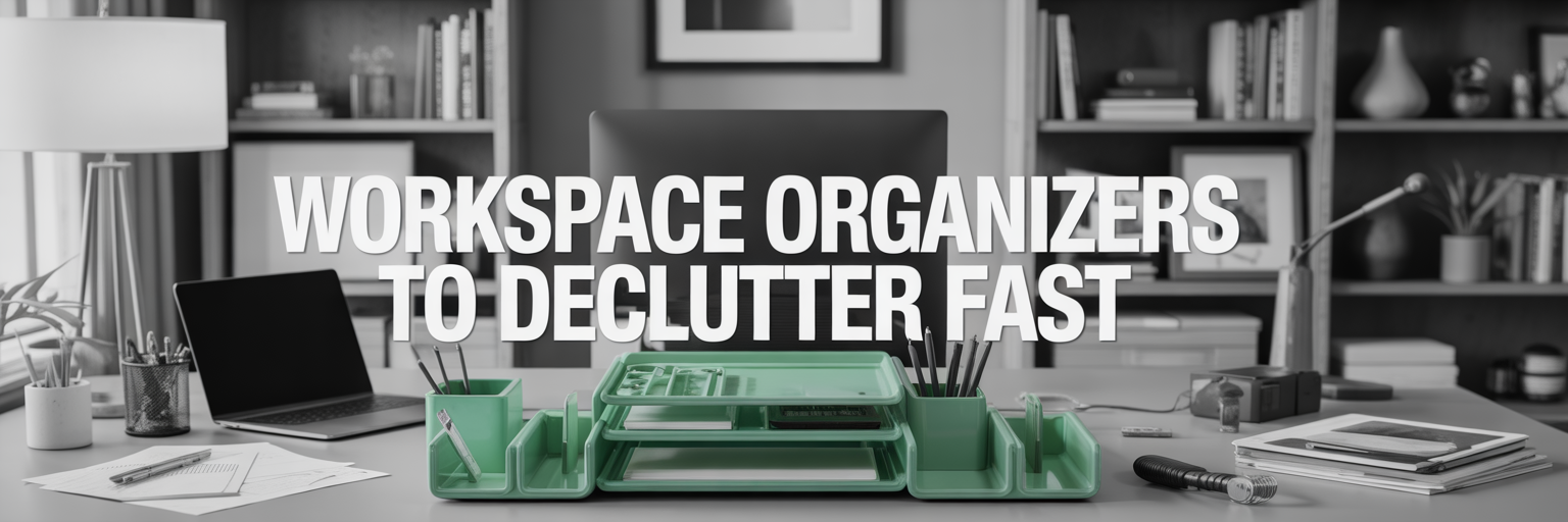 Declutter Fast With Workspace Organizers! 🧹
