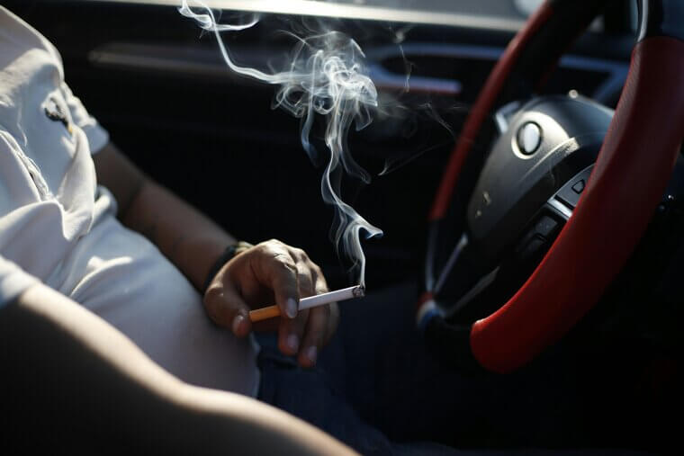 Smoking Inside the Vehicle