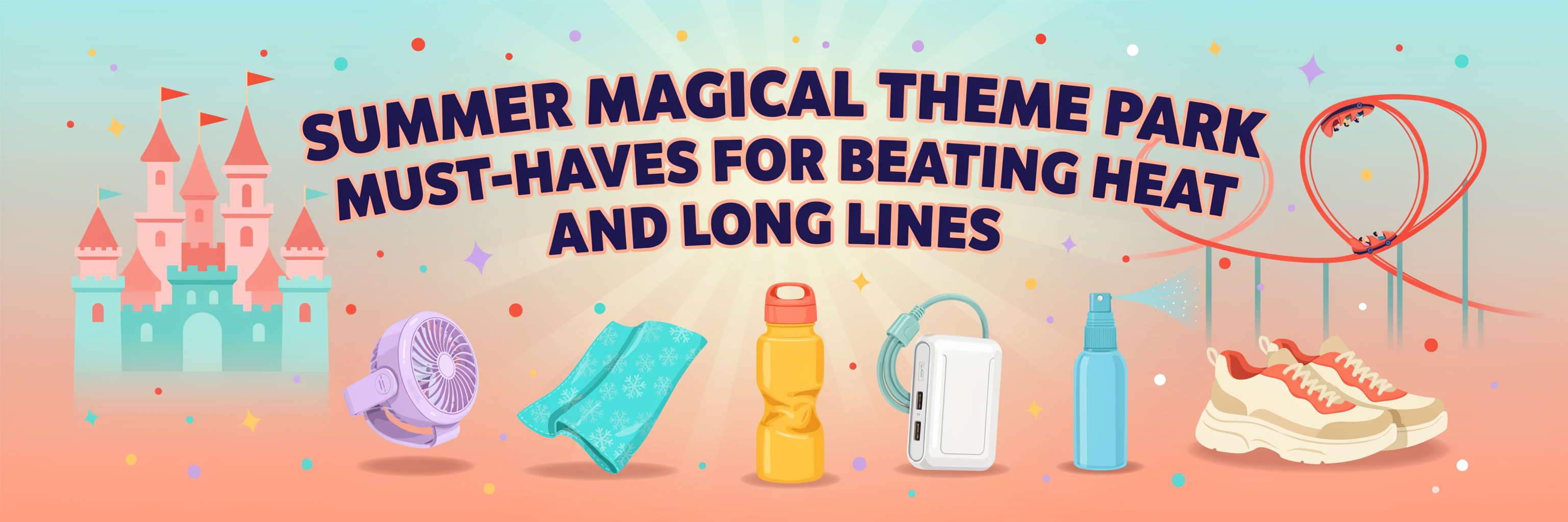 Summer Magical Theme Park Must-Haves for Beating Heat and Long Lines