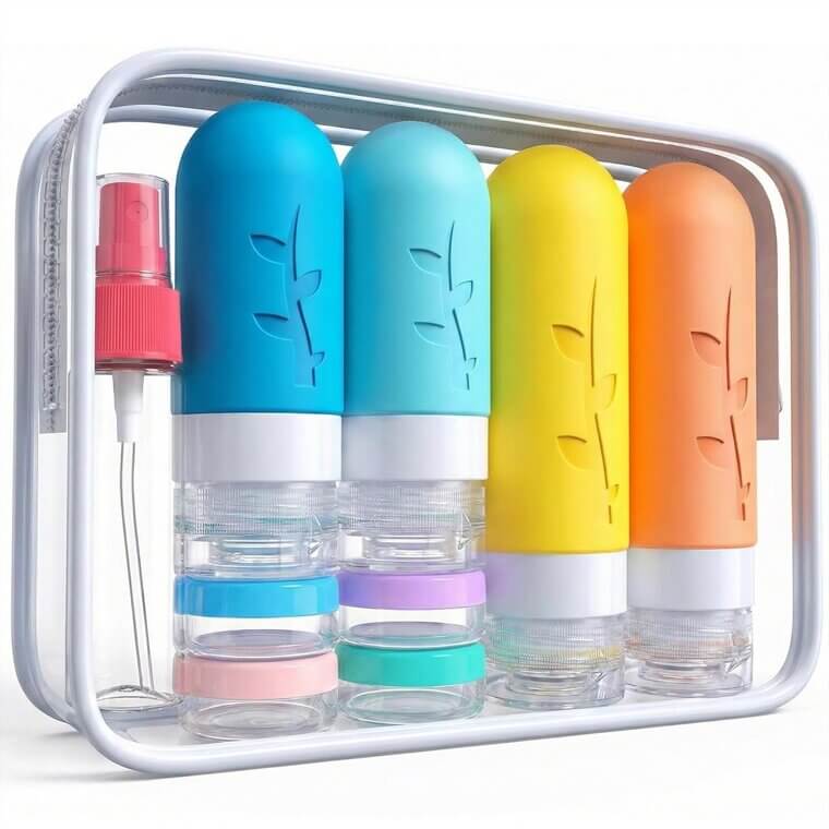 Depoza Travel Bottles Set - Leak-Proof, TSA-Approved Convenience - Enjoy 10% Off!