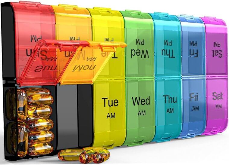 Colorwing XL Pill Organizer - Manage Meds Easily - Don’t Miss the 20% Discount!