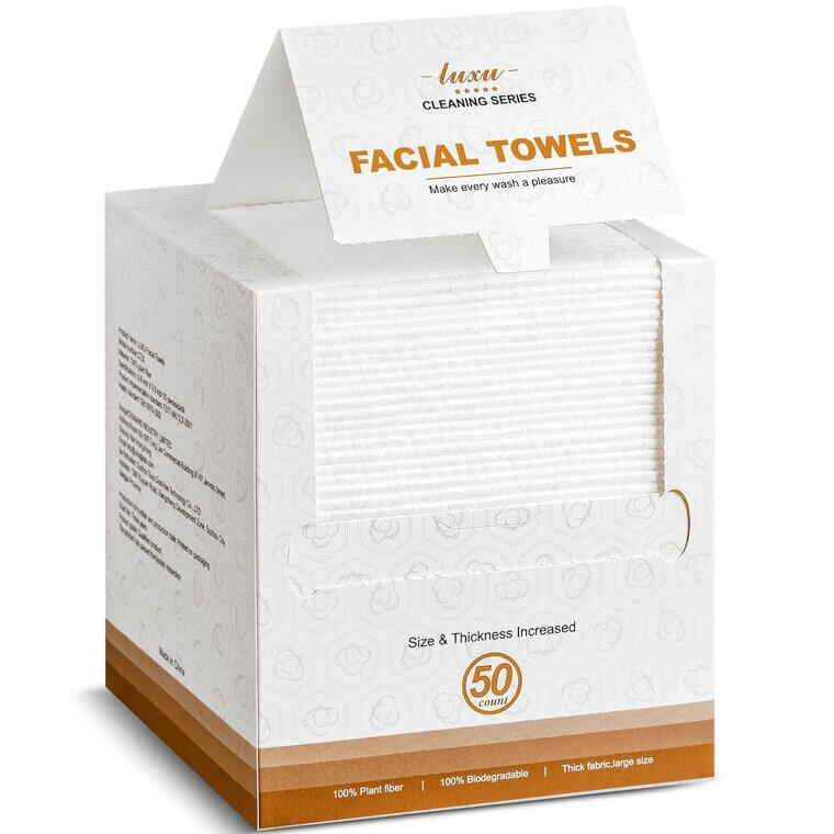 Biodegradable Face Towels for Sensitive Skin - Soft & Thick - Now 10% Off!
