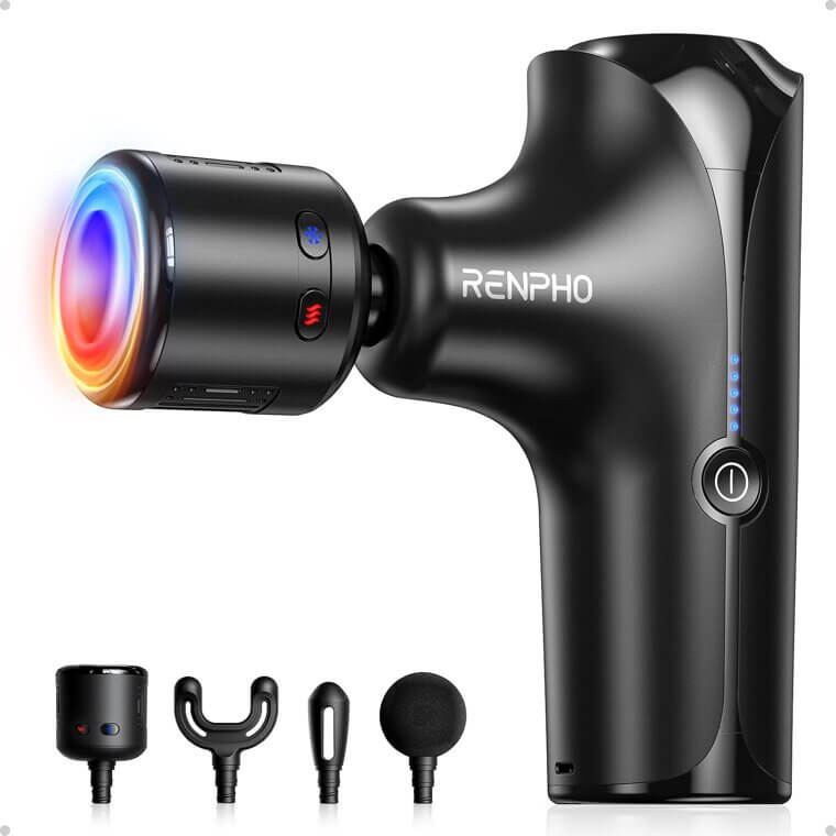 RENPHO Thermacool Massage Gun: Heat & Cold Relief for Moms - Don’t Miss the 36% Discount!