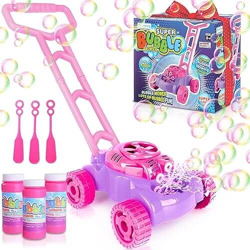 Adorable Bubble Lawn Mower Toy that Makes Outdoor Play Magical. Now 40% Off!