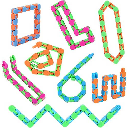 Engaging Fidget Wacky Tracks Set that Relieves Stress Anywhere. 
