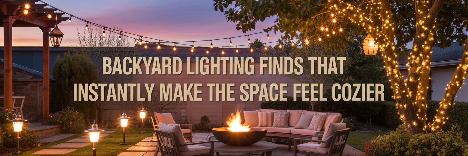 Backyard Lighting Finds That Instantly Make The Space Feel Cozier