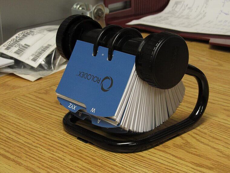 Rotary Business Card (Rolodex)
