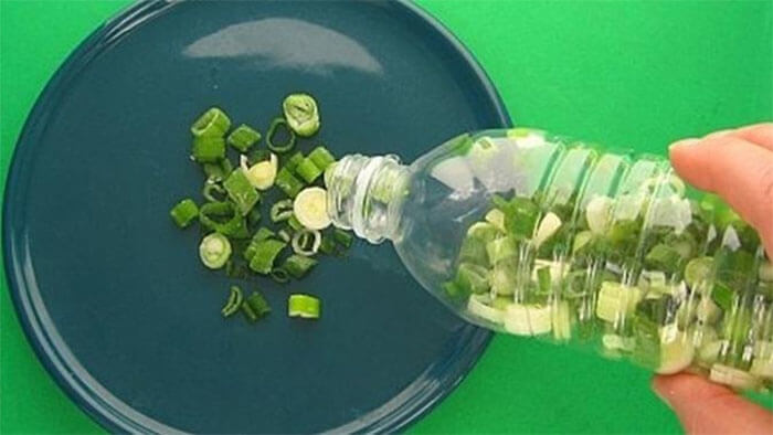 Green Onions Should Be Frozen In A Plastic Bottle