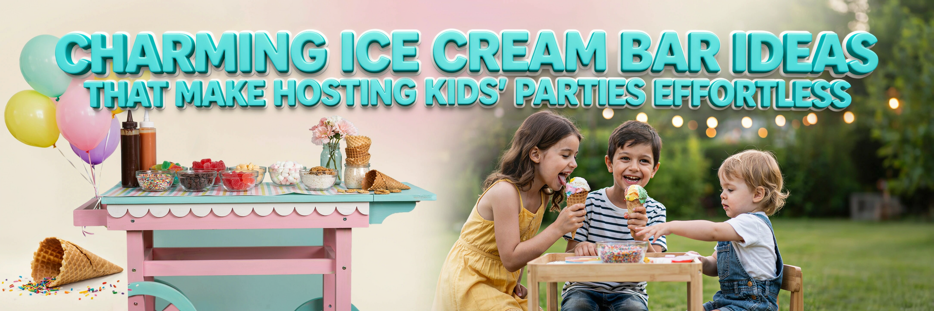 Ice Cream Bar Ideas That Make Hosting Kids' Parties Effortless