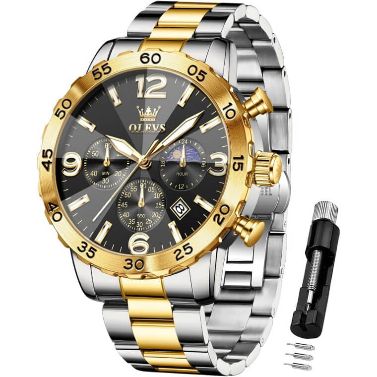 OLEVS Men's Business Watch - Stylish & Reliable - Don’t Miss the 86% Discount!