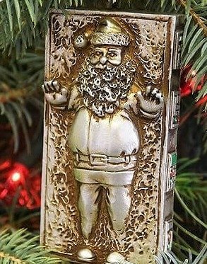Santa In Carbonite Is An Actual Christmas Ornament