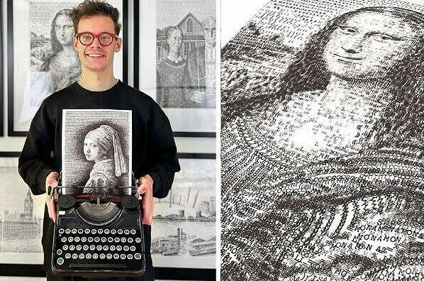 An Artist Who Uses Typewriters To Recreate Paintings