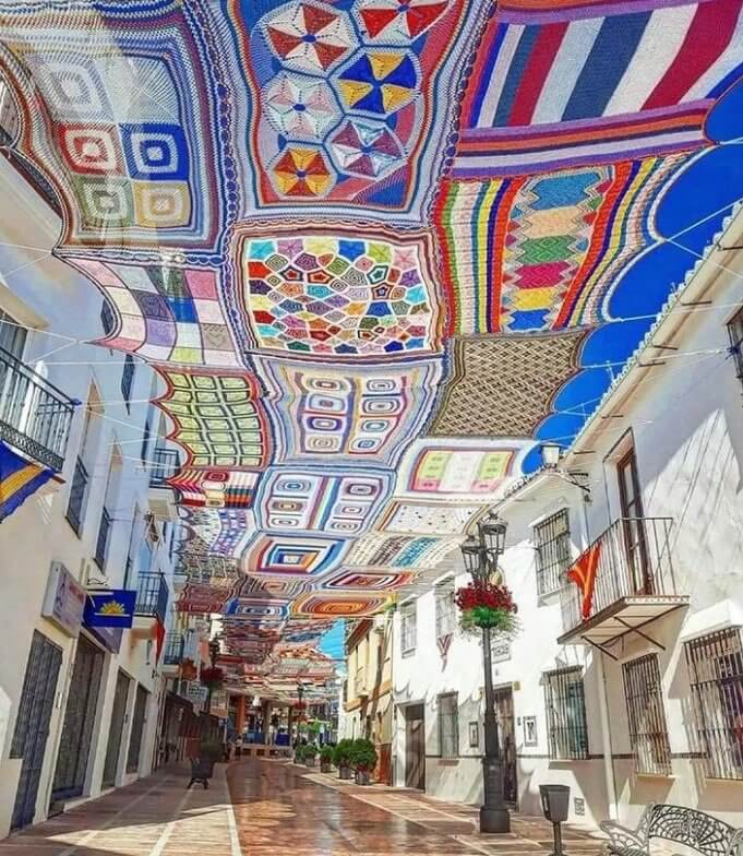 Artists Built This Massive Crochet Canopy For Shade