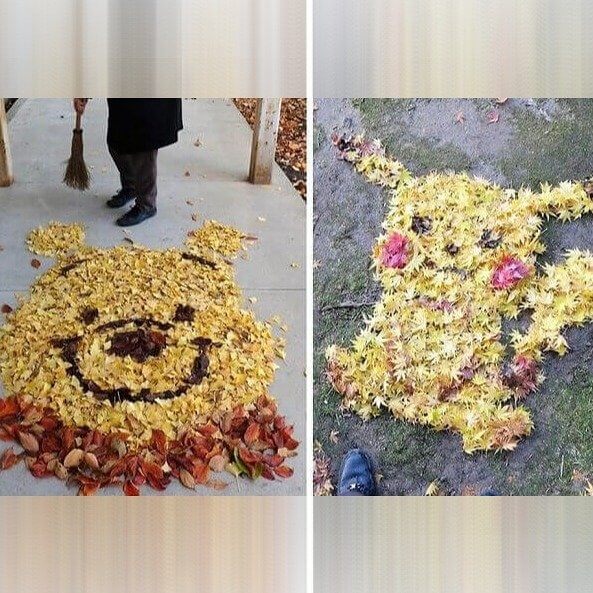An Art Teacher Who Turns Leaves Into Beloved Characters