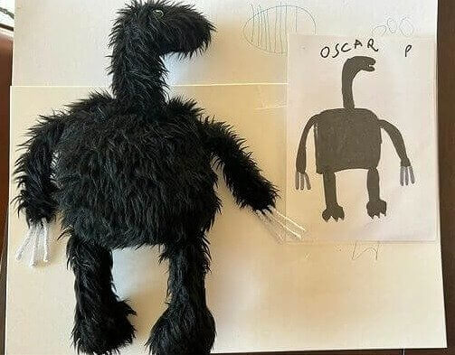 Teacher Turns Kids' Drawings Into Dolls