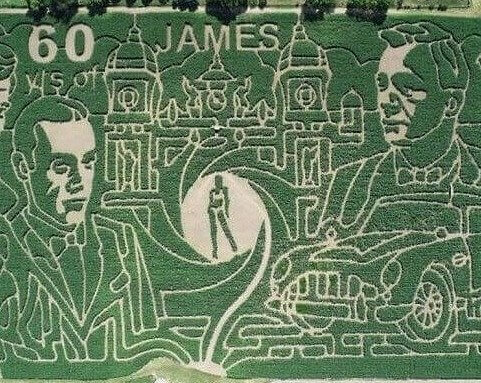 A James Bond Themed Corn Maze