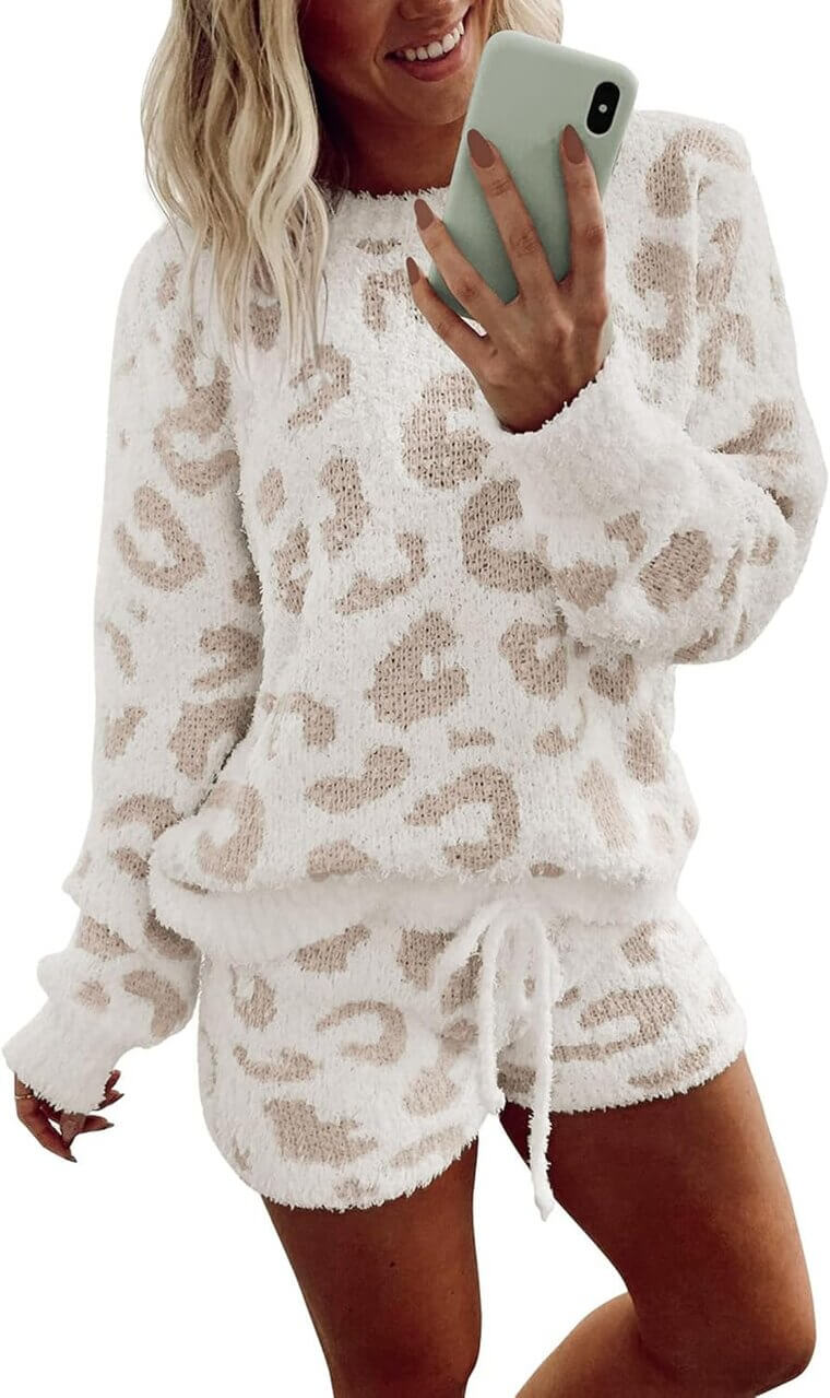 Ekouaer Fleece Pajamas - Cozy, Stylish Loungewear for Winter - Enjoy 35% Off!