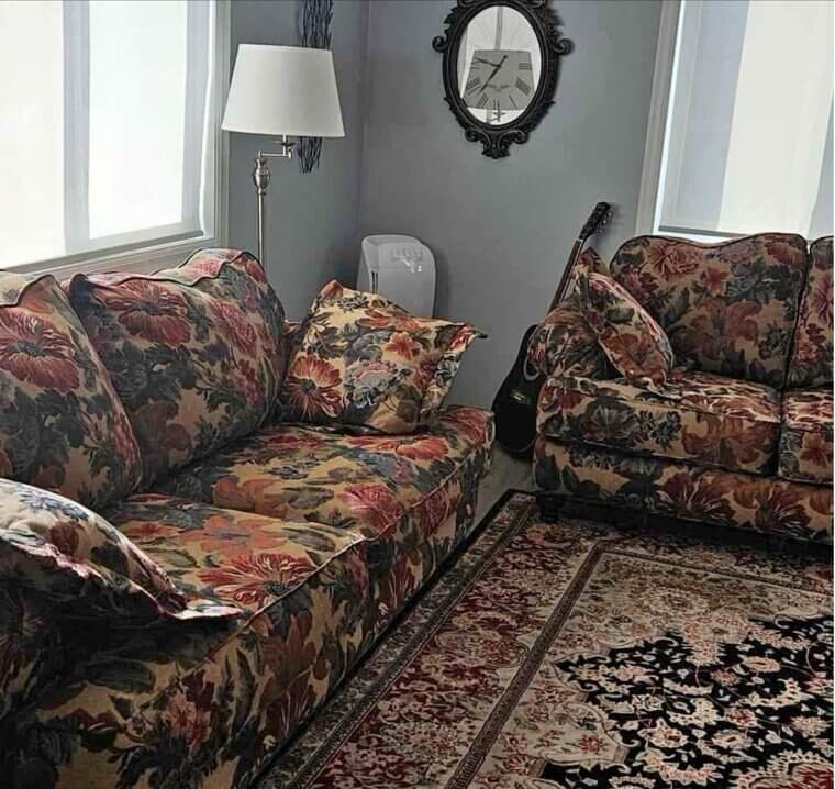 Back When Chintz Fabric Covered Every Living Room Sofa
