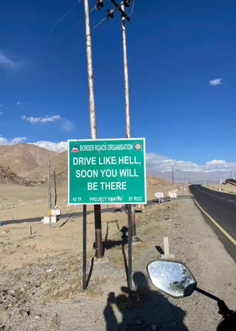 A Life-Threatening Road Sign